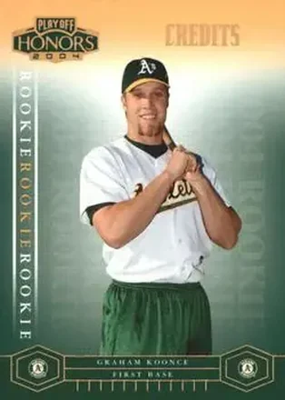 2004 Playoff Honors - Credits Bronze #248 - Graham Koonce - Oakland Athletics
