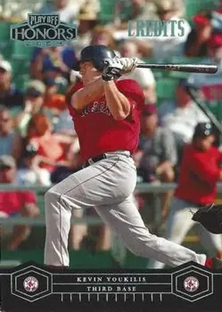 2004 Playoff Honors - Credits Gold #37 - Kevin Youkilis - Boston Red Sox