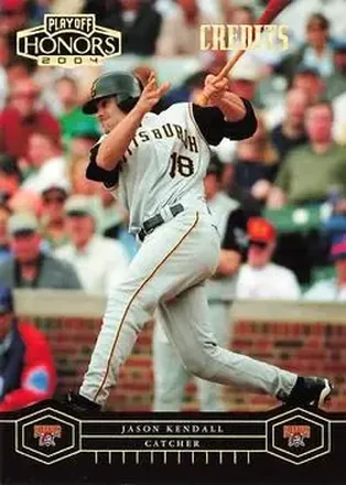 2004 Playoff Honors - Credits Gold #158 - Jason Kendall - Pittsburgh Pirates