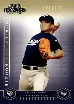 2004 Playoff Honors - Credits Gold #204 - Akinori Otsuka - San Diego Padres