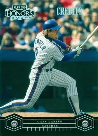 2004 Playoff Honors - Credits Platinum #123 - Gary Carter - New York Mets