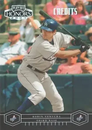2004 Playoff Honors - Credits Silver #108 - Robin Ventura - Los Angeles Dodgers