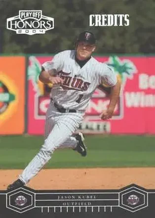 2004 Playoff Honors - Credits Silver #115 - Jason Kubel - Minnesota Twins