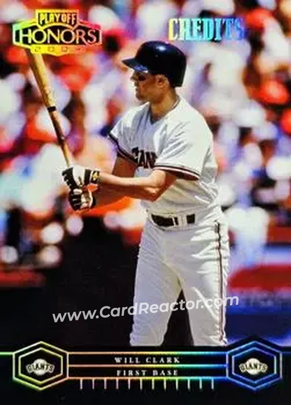 2004 Playoff Honors - Credits Silver #169 - Will Clark - San Francisco Giants - Front