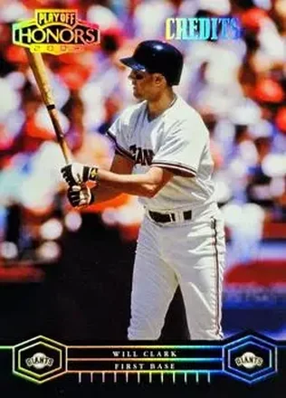 2004 Playoff Honors - Credits Silver #169 - Will Clark - San Francisco Giants