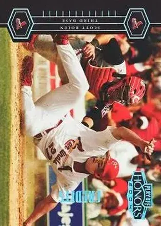 2004 Playoff Honors - Credits Silver #182 - Scott Rolen - St. Louis Cardinals
