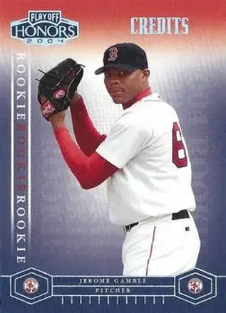 2004 Playoff Honors - Credits Silver #237 - Jerome Gamble - Boston Red Sox