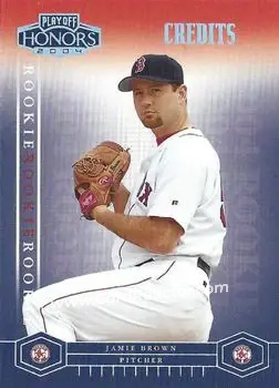 2004 Playoff Honors - Credits Silver #238 - Jamie Brown - Boston Red Sox - Front 2004 Playoff Honors - Credits Silver #238 - Jamie Brown - Boston Red Sox - Front