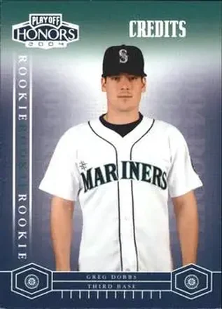 2004 Playoff Honors - Credits Silver #242 - Greg Dobbs - Seattle Mariners