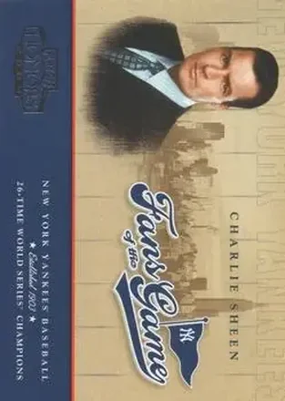 2004 Playoff Honors #251FG-1 Fans of the Game Charlie Sheen