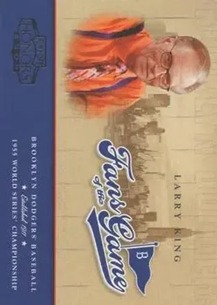 2004 Playoff Honors #255FG-5 Fans of the Game Larry King