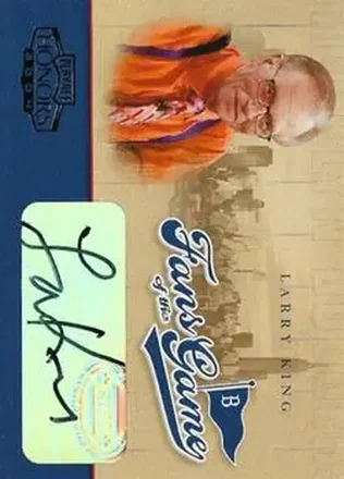 2004 Playoff Honors #255FG-5 Fans of the Game Autographs Larry King