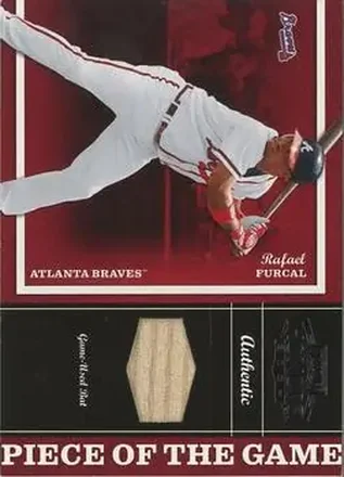 2004 Playoff Honors - Piece of the Game Bat #PG-22 - Rafael Furcal - Atlanta Braves