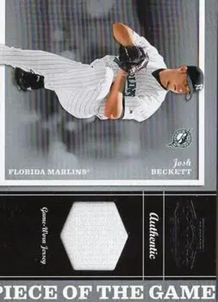 2004 Playoff Honors - Piece of the Game Jersey #PG-15 - Josh Beckett - Florida Marlins
