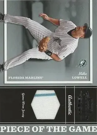 2004 Playoff Honors - Piece of the Game Jersey #PG-19 - Mike Lowell - Florida Marlins