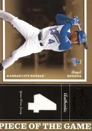 2004 Playoff Honors - Piece of the Game Jersey Number #PG-2 - Angel Berroa - Kansas City Royals