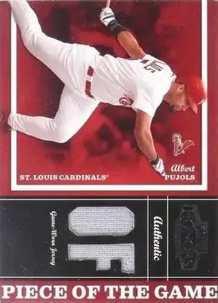 2004 Playoff Honors - Piece of the Game Jersey Position #PG-1 - Albert Pujols - St. Louis Cardinals