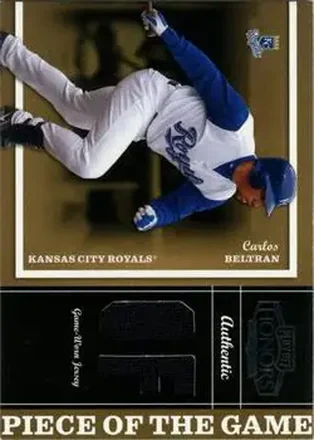 2004 Playoff Honors - Piece of the Game Jersey Position #PG-6 - Carlos Beltran - Kansas City Royals