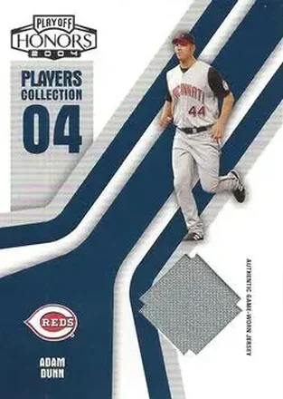 2004 Playoff Honors - Players Collection Jersey Blue #PC-2 - Adam Dunn - Cincinnati Reds