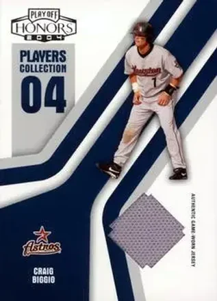 2004 Playoff Honors - Players Collection Jersey Blue #PC-19 - Craig Biggio - Houston Astros