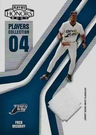 2004 Playoff Honors - Players Collection Jersey Blue #PC-26 - Fred McGriff - Tampa Bay Devil Rays