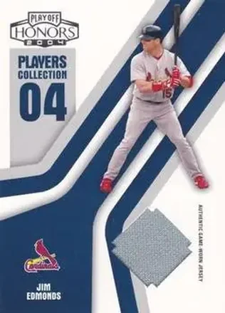 2004 Playoff Honors - Players Collection Jersey Blue #PC-40 - Jim Edmonds - St. Louis Cardinals