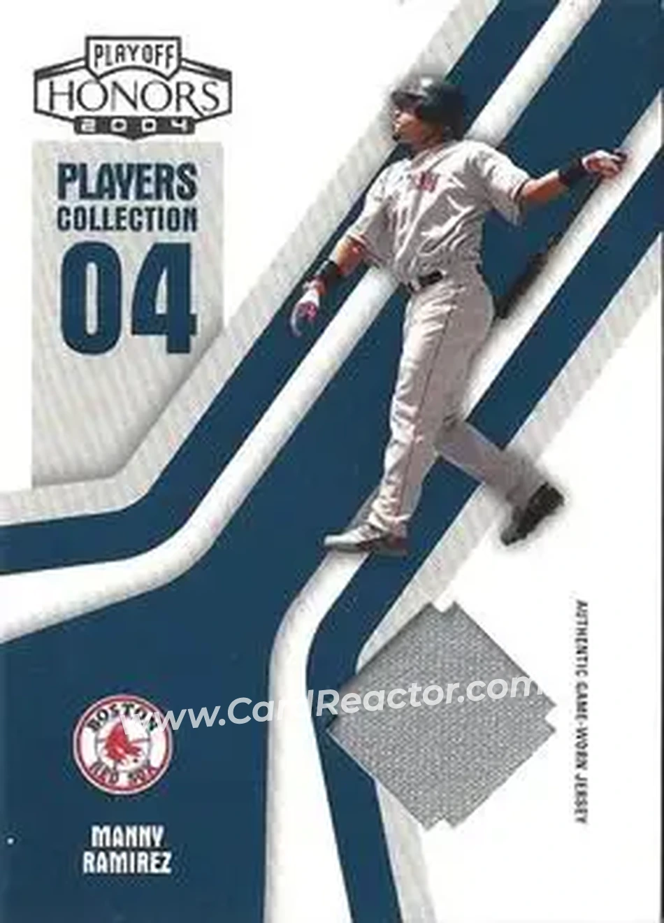 2004 Playoff Honors - Players Collection Jersey Blue #PC-55 - Manny Ramirez - Boston Red Sox - Front