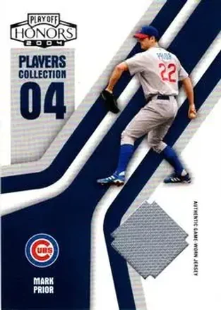 2004 Playoff Honors - Players Collection Jersey Blue #PC-58 - Mark Prior - Chicago Cubs