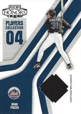 2004 Playoff Honors - Players Collection Jersey Blue #PC-62 - Mike Piazza - New York Mets