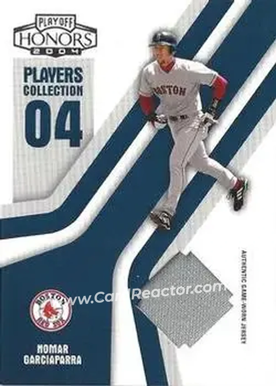 2004 Playoff Honors - Players Collection Jersey Blue #PC-64 - Nomar Garciaparra - Boston Red Sox - Front