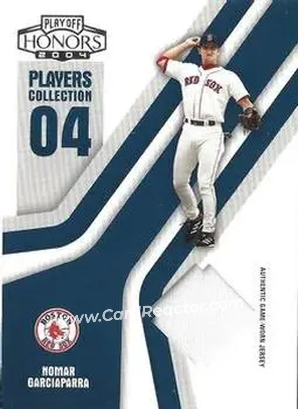 2004 Playoff Honors - Players Collection Jersey Blue #PC-65 - Nomar Garciaparra - Boston Red Sox - Front