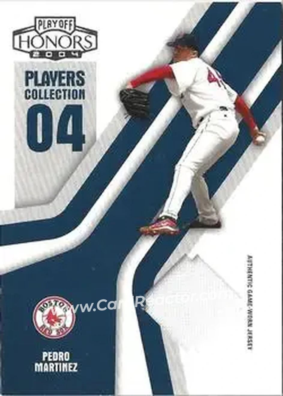 2004 Playoff Honors - Players Collection Jersey Blue #PC-69 - Pedro Martinez - Boston Red Sox - Front