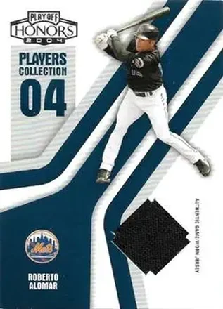 2004 Playoff Honors - Players Collection Jersey Blue #PC-78 - Roberto Alomar - New York Mets