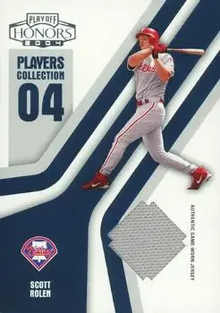 2004 Playoff Honors - Players Collection Jersey Blue #PC-86 - Scott Rolen - Philadelphia Phillies
