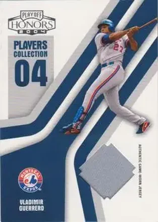 2004 Playoff Honors - Players Collection Jersey Blue #PC-99 - Vladimir Guerrero - Montreal Expos
