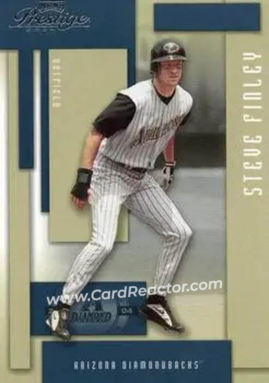 2004 Playoff Prestige #13 - Steve Finley - Arizona Diamondbacks - Front