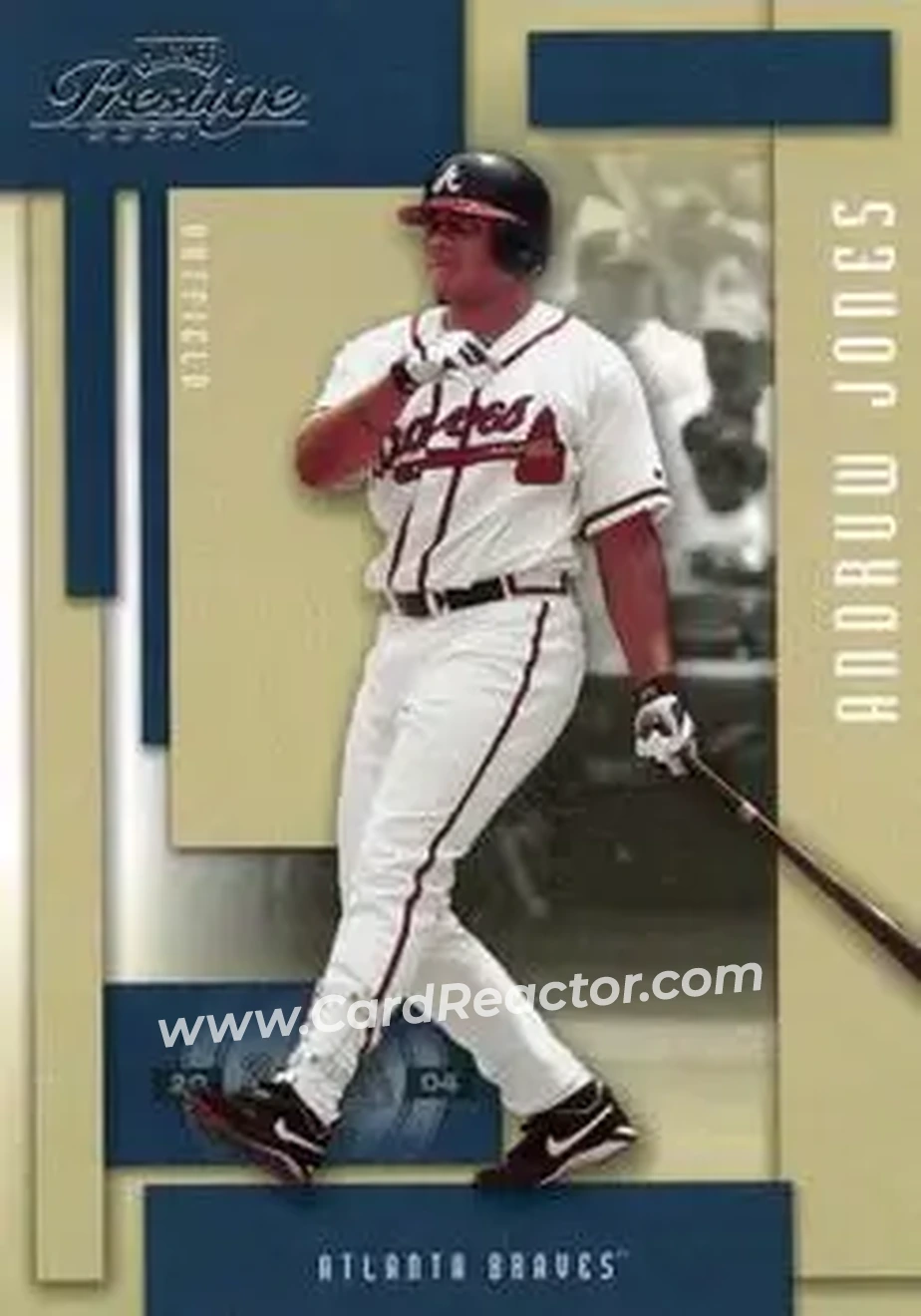 2004 Playoff Prestige #14 - Andruw Jones - Atlanta Braves - Front