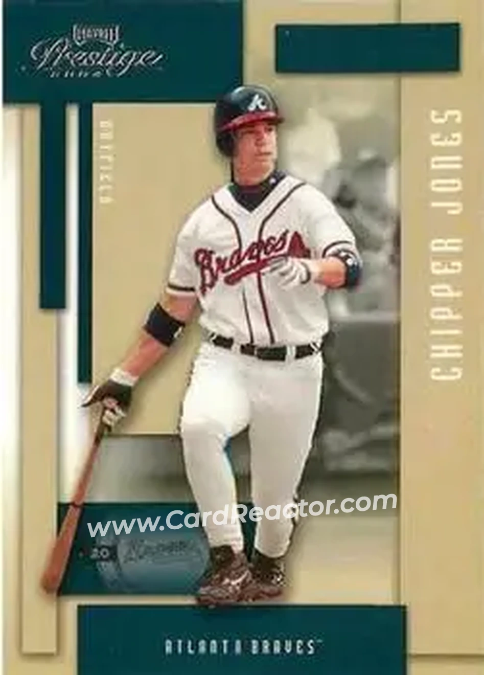 2004 Playoff Prestige #16 - Chipper Jones - Atlanta Braves - Front