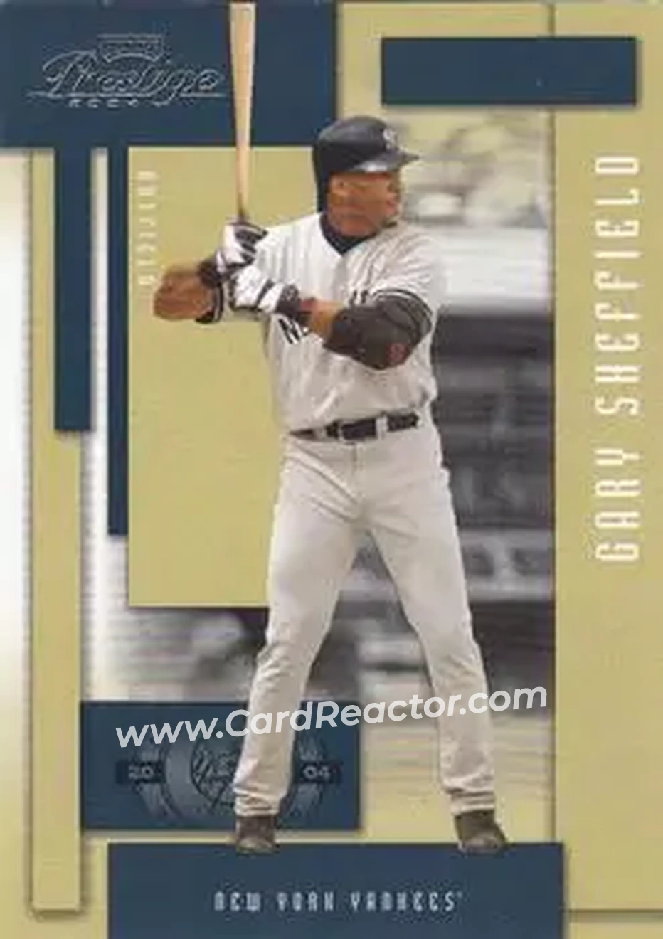 2004 Playoff Prestige #17 - Gary Sheffield - New York Yankees - Front