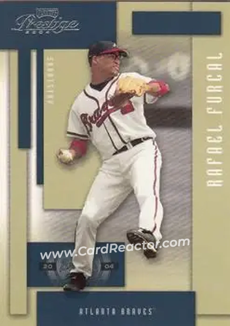 2004 Playoff Prestige #22 - Rafael Furcal - Atlanta Braves - Front 2004 Playoff Prestige #22 - Rafael Furcal - Atlanta Braves - Front