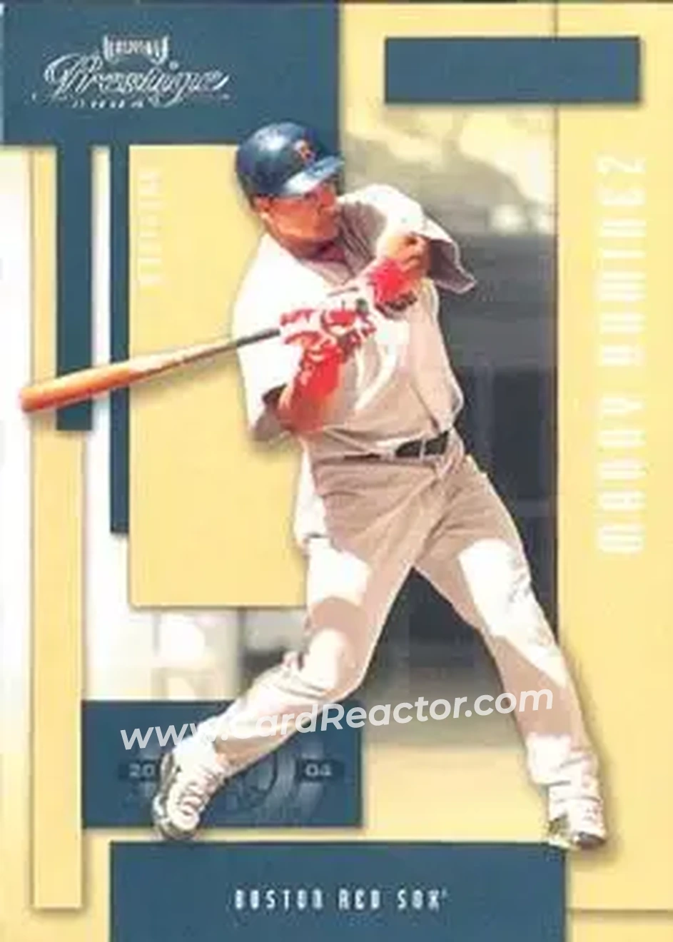 2004 Playoff Prestige #33 - Manny Ramirez - Boston Red Sox - Front