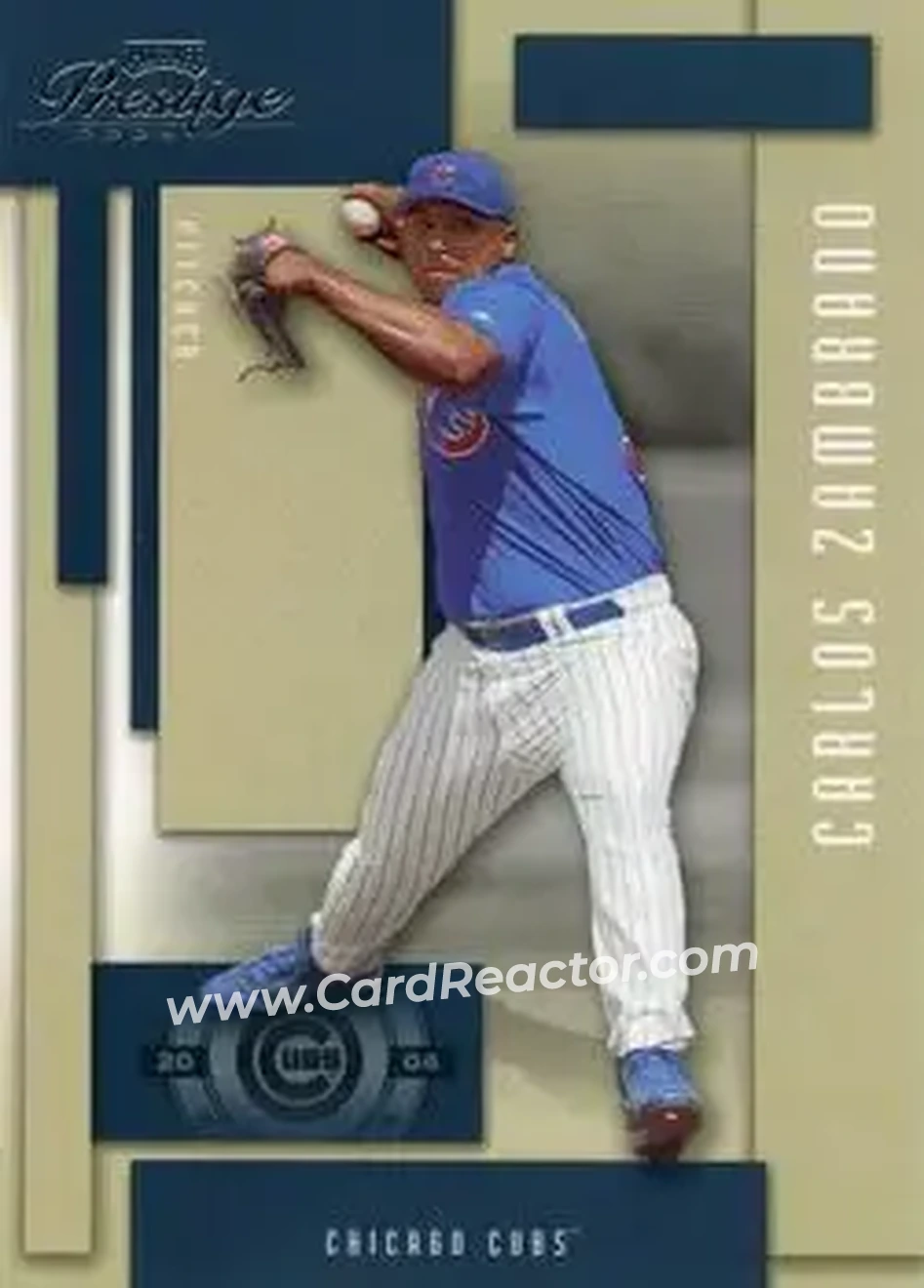 2004 Playoff Prestige #39 - Carlos Zambrano - Chicago Cubs - Front