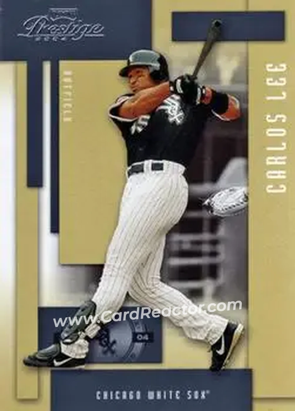 2004 Playoff Prestige #46 - Carlos Lee - Chicago White Sox - Front 2004 Playoff Prestige #46 - Carlos Lee - Chicago White Sox - Front