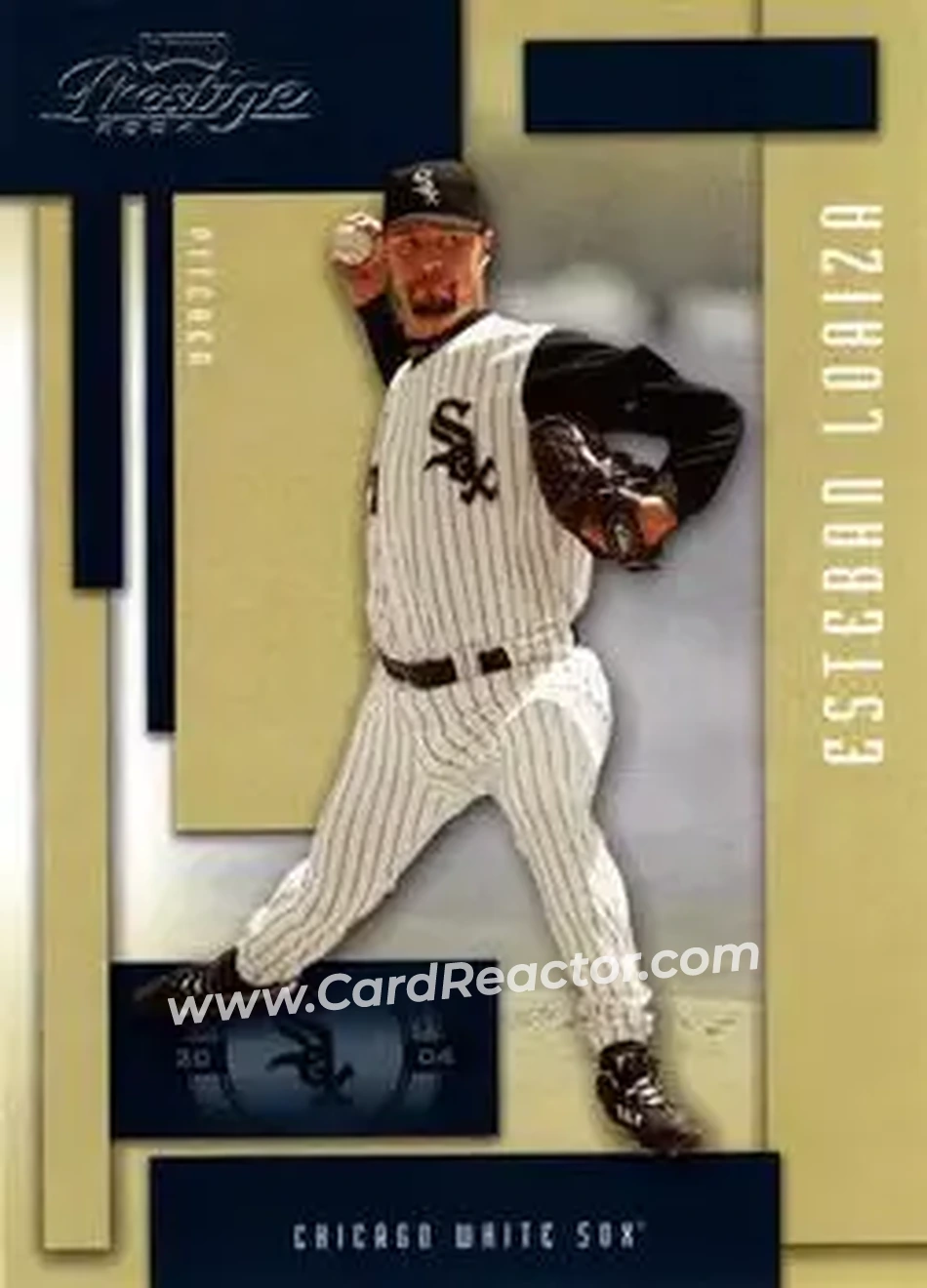 2004 Playoff Prestige #47 - Esteban Loaiza - Chicago White Sox - Front 2004 Playoff Prestige #47 - Esteban Loaiza - Chicago White Sox - Front