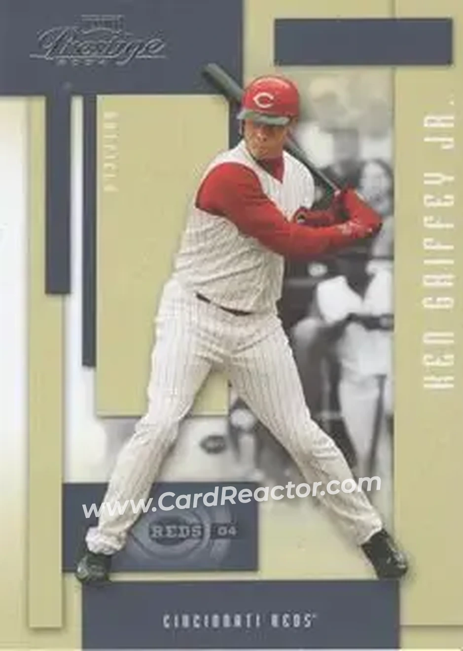 2004 Playoff Prestige #55 - Ken Griffey Jr. - Cincinnati Reds - Front