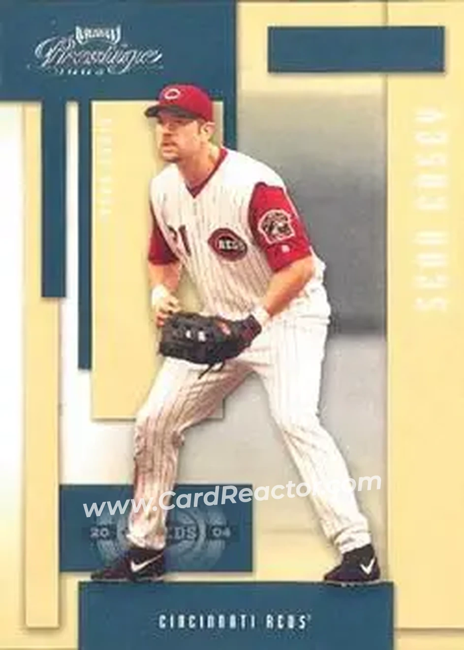 2004 Playoff Prestige #56 - Sean Casey - Cincinnati Reds - Front 2004 Playoff Prestige #56 - Sean Casey - Cincinnati Reds - Front