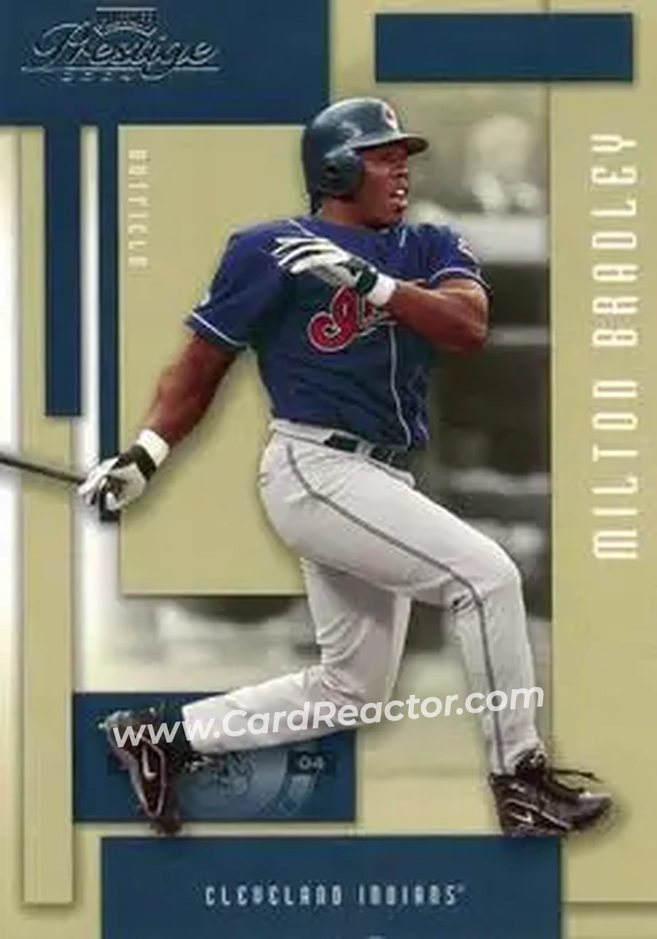 2004 Playoff Prestige #62 - Milton Bradley - Cleveland Indians - Front