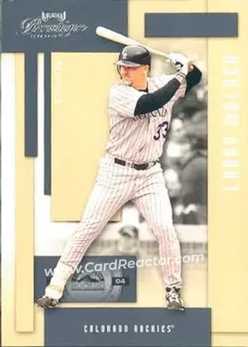 2004 Playoff Prestige #66 - Larry Walker - Colorado Rockies - Front 2004 Playoff Prestige #66 - Larry Walker - Colorado Rockies - Front