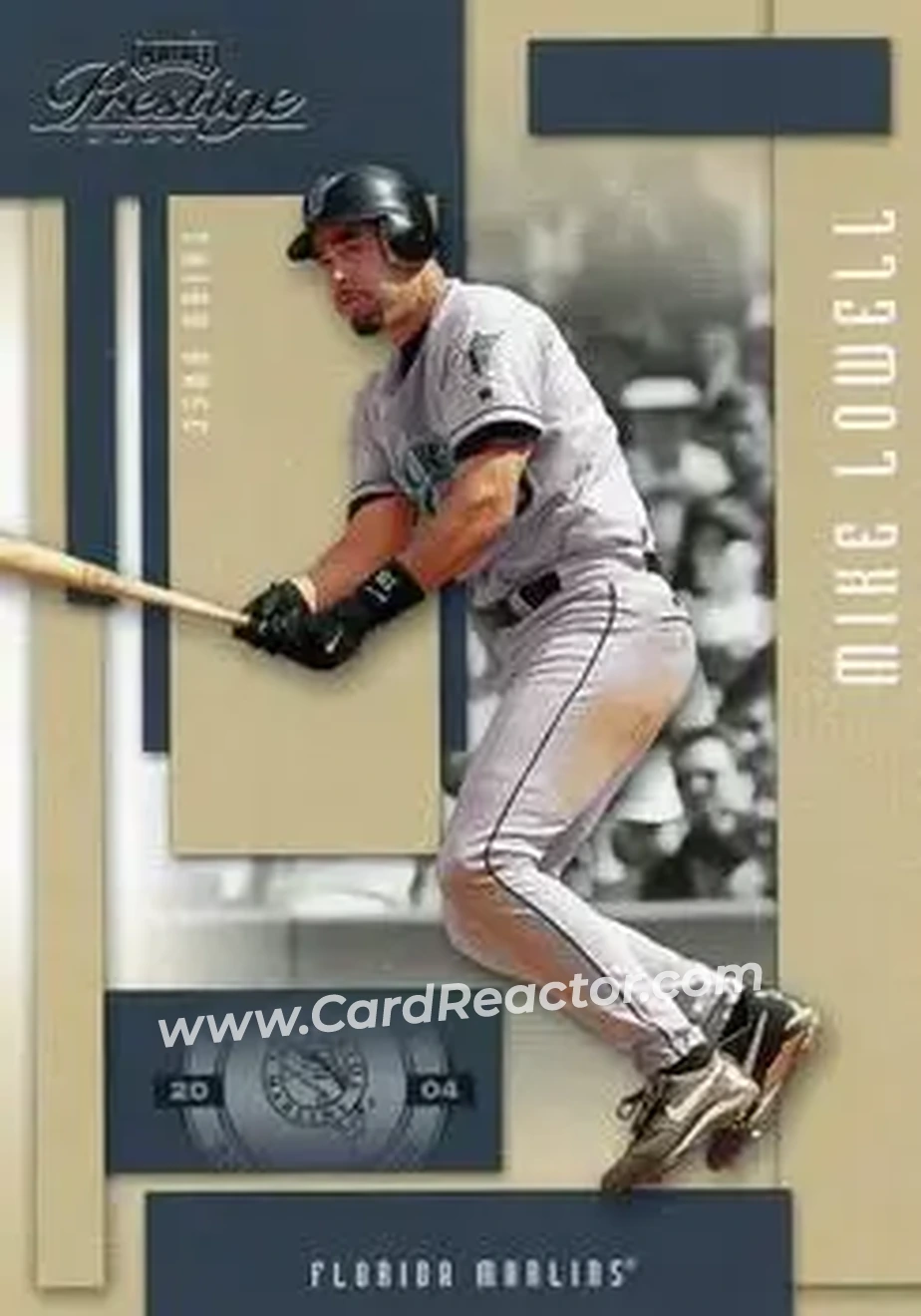 2004 Playoff Prestige #80 - Mike Lowell - Florida Marlins - Front 2004 Playoff Prestige #80 - Mike Lowell - Florida Marlins - Front