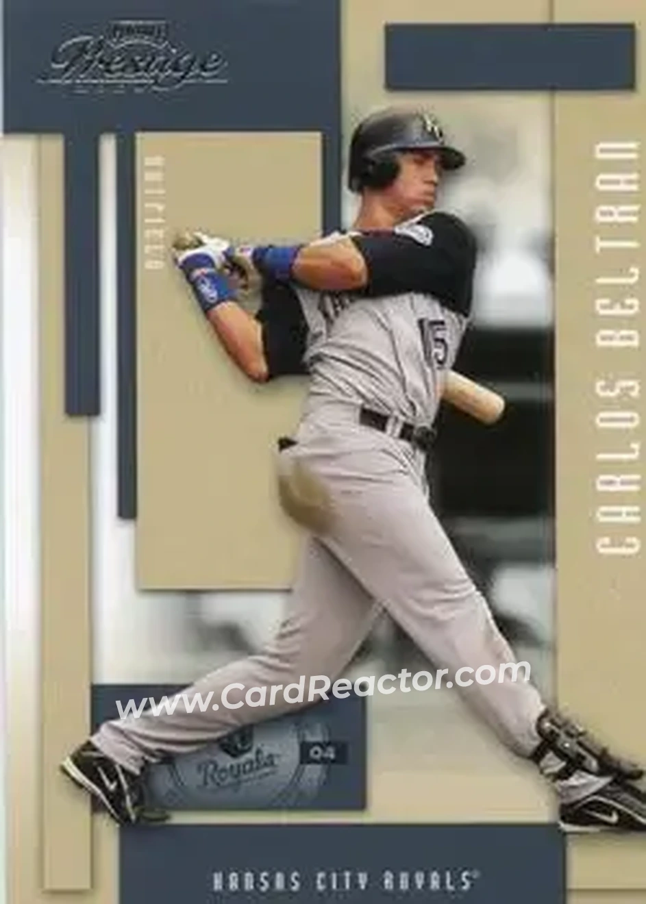 2004 Playoff Prestige #90 - Carlos Beltran - Kansas City Royals - Front